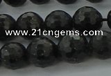 CAE37 15.5 inches 10mm faceted round astrophyllite beads wholesale