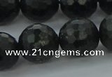 CAE40 15.5 inches 16mm faceted round astrophyllite beads wholesale