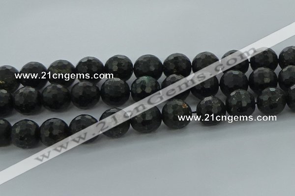 CAE41 15.5 inches 18mm faceted round astrophyllite beads wholesale