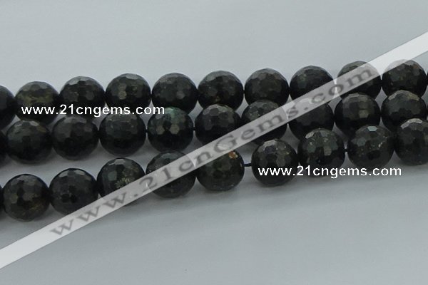 CAE42 15.5 inches 20mm faceted round astrophyllite beads wholesale