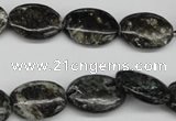 CAE57 15.5 inches 13*18mm oval astrophyllite beads wholesale