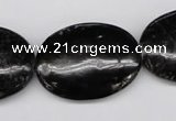 CAE61 15.5 inches 22*30mm oval astrophyllite beads wholesale