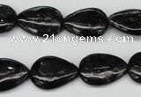 CAE68 15.5 inches 13*18mm flat teardrop astrophyllite beads wholesale