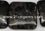 CAE85 15.5 inches 35*35mm square astrophyllite beads wholesale