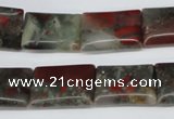 CAF01 15.5 inches 13*18mm rectangle African bloodstone beads