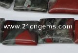 CAF02 15.5 inches 18*25mm rectangle African bloodstone beads