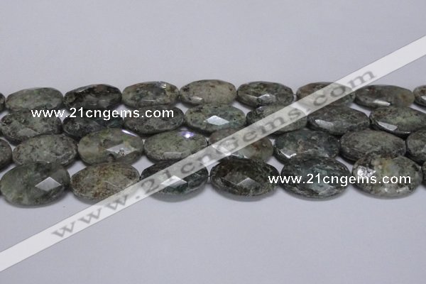 CAF150 15.5 inches 20*30mm faceted oval Africa stone beads