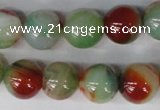 CAG1001 15.5 inches 14mm round rainbow agate beads wholesale