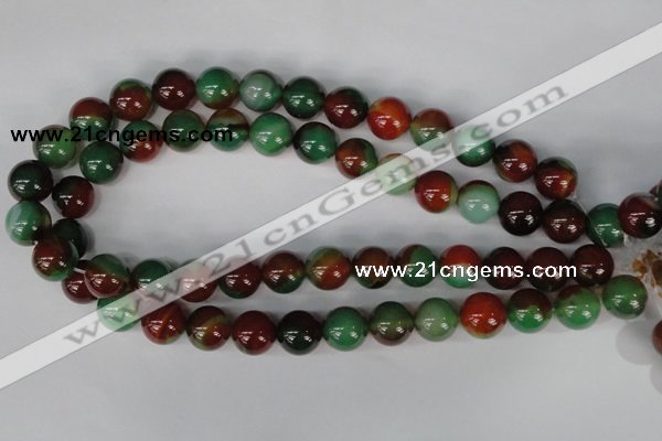 CAG1003 15.5 inches 14mm round rainbow agate beads wholesale