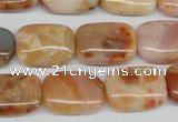 CAG1097 15.5 inches 13*18mm rectangle Morocco agate beads wholesale