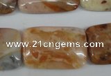 CAG1099 15.5 inches 20*30mm rectangle Morocco agate beads wholesale