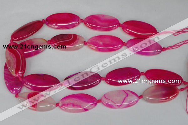 CAG1182 15.5 inches 19*38mm marquise line agate gemstone beads