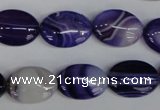 CAG1207 15.5 inches 13*18mm oval line agate gemstone beads