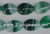 CAG1270 15.5 inches 13*18mm flat teardrop line agate gemstone beads