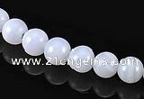 CAG128 6mm smooth round blue lace agate gemstone beads wholesale