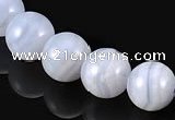 CAG129 round blue lace agate 10mm gemstone beads Wholesale