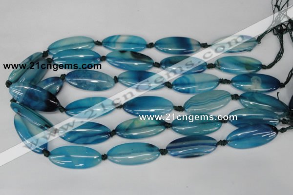 CAG1301 15.5 inches 15*35mm marquise line agate gemstone beads