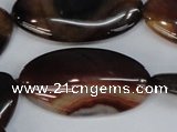 CAG1322 15.5 inches 20*38mm marquise line agate gemstone beads