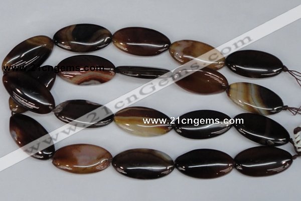 CAG1322 15.5 inches 20*38mm marquise line agate gemstone beads
