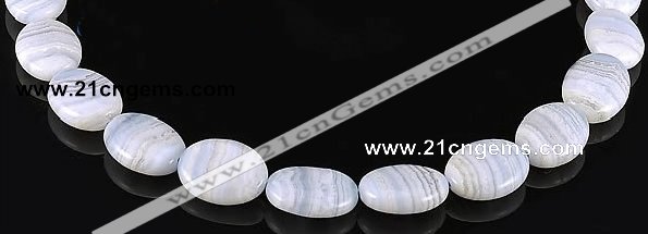 CAG133 oval blue lace agate 15*20mm gemstone beads Wholesale