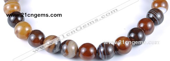 CAG144 round 16mm madagascar agate gemstone beads Wholesale