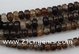 CAG1443 15.5 inches 3*6mm rondelle dragon veins agate beads