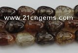 CAG1447 15.5 inches 10*14mm teardrop dragon veins agate beads