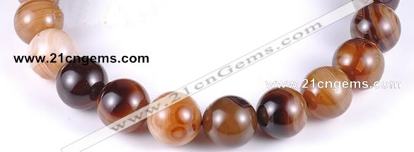 CAG145 round madagascar agate 20mm gemstone beads Wholesale