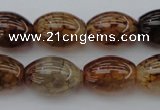 CAG1453 15.5 inches 13*18mm rice dragon veins agate beads