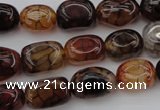 CAG1456 15.5 inches 10*15mm nuggets dragon veins agate beads