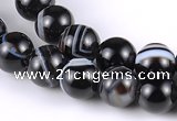 CAG146 5mm round madagascar agate gemstone beads Wholesale