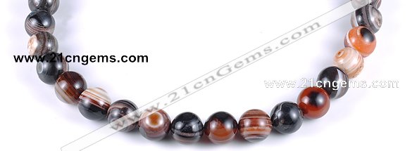 CAG148 13mm smooth round madagascar agate stone beads Wholesale