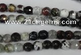 CAG1503 15.5 inches 6mm faceted round fire crackle agate beads