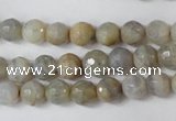 CAG1505 15.5 inches 8mm faceted round fire crackle agate beads