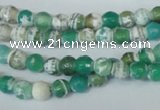 CAG1517 15.5 inches 8mm faceted round fire crackle agate beads