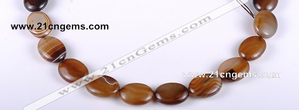 CAG154 15*20mm oval madagascar agate gemstone beads Wholesale