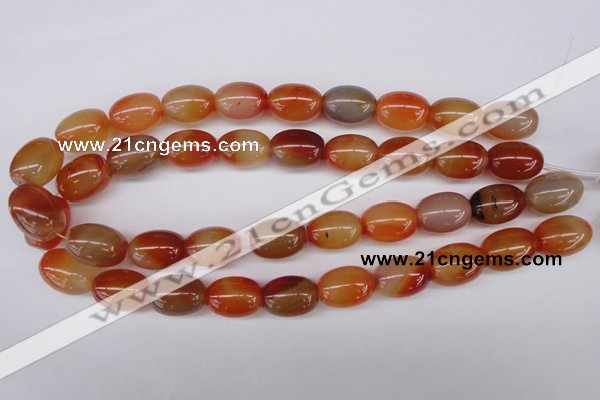 CAG1647 15.5 inches 15*20mm rice red agate gemstone beads