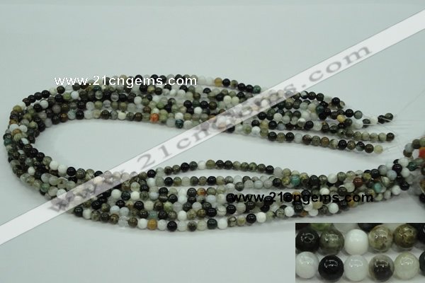 CAG1684 15.5 inches 4mm round ocean agate beads wholesale