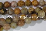 CAG1712 15.5 inches 8mm faceted round rainbow agate beads