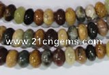 CAG1720 15.5 inches 5*8mm rondelle rainbow agate beads wholesale