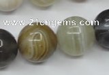 CAG1827 15.5 inches 18mm round Chinese botswana agate beads