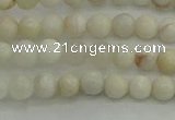 CAG1894 15.5 inches 4mm round grey agate beads wholesale