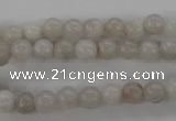 CAG1895 15.5 inches 6mm round grey agate beads wholesale