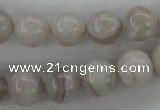 CAG1898 15.5 inches 12mm round grey agate beads wholesale