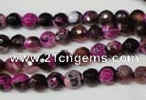 CAG2261 15.5 inches 6mm faceted round fire crackle agate beads