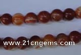 CAG2322 15.5 inches 8mmround red line agate beads wholesale