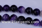 CAG2332 15.5 inches 8mm round violet line agate beads wholesale