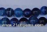 CAG2343 15.5 inches 10mm round blue line agate beads wholesale