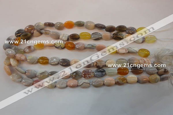 CAG2358 15.5 inches 10*14mm oval African botswana agate beads