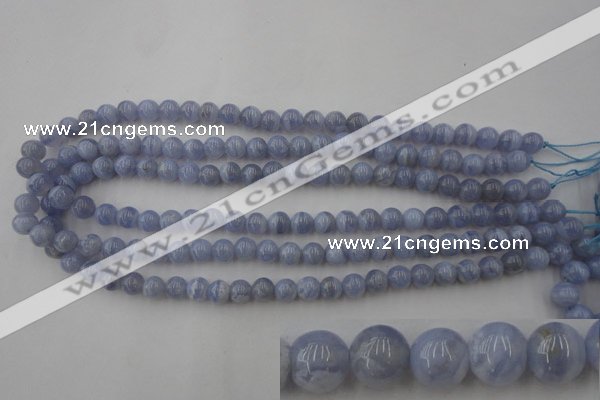 CAG2367 15.5 inches 8mm round blue lace agate beads wholesale